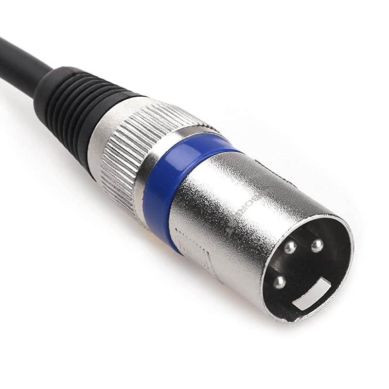 XLR Microphone Cable  XLR Male to 1/4"(6.35mm) Mono Plug Interconnect Cable, Powered Speakers, Stage, DJ, Studio Sound Consoles(5Feet)