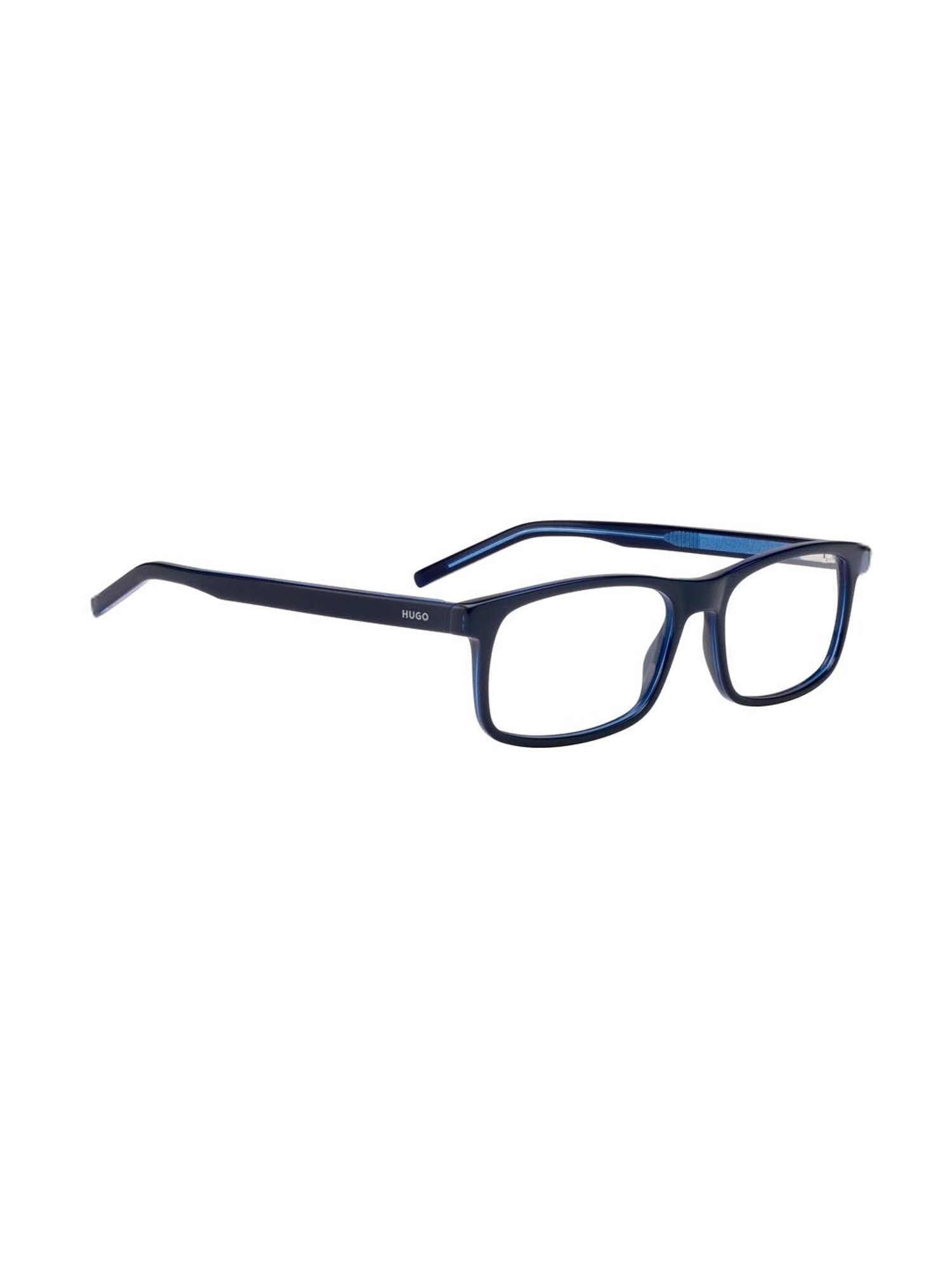 HUGO Blue Rectangular Eye Frames for Men