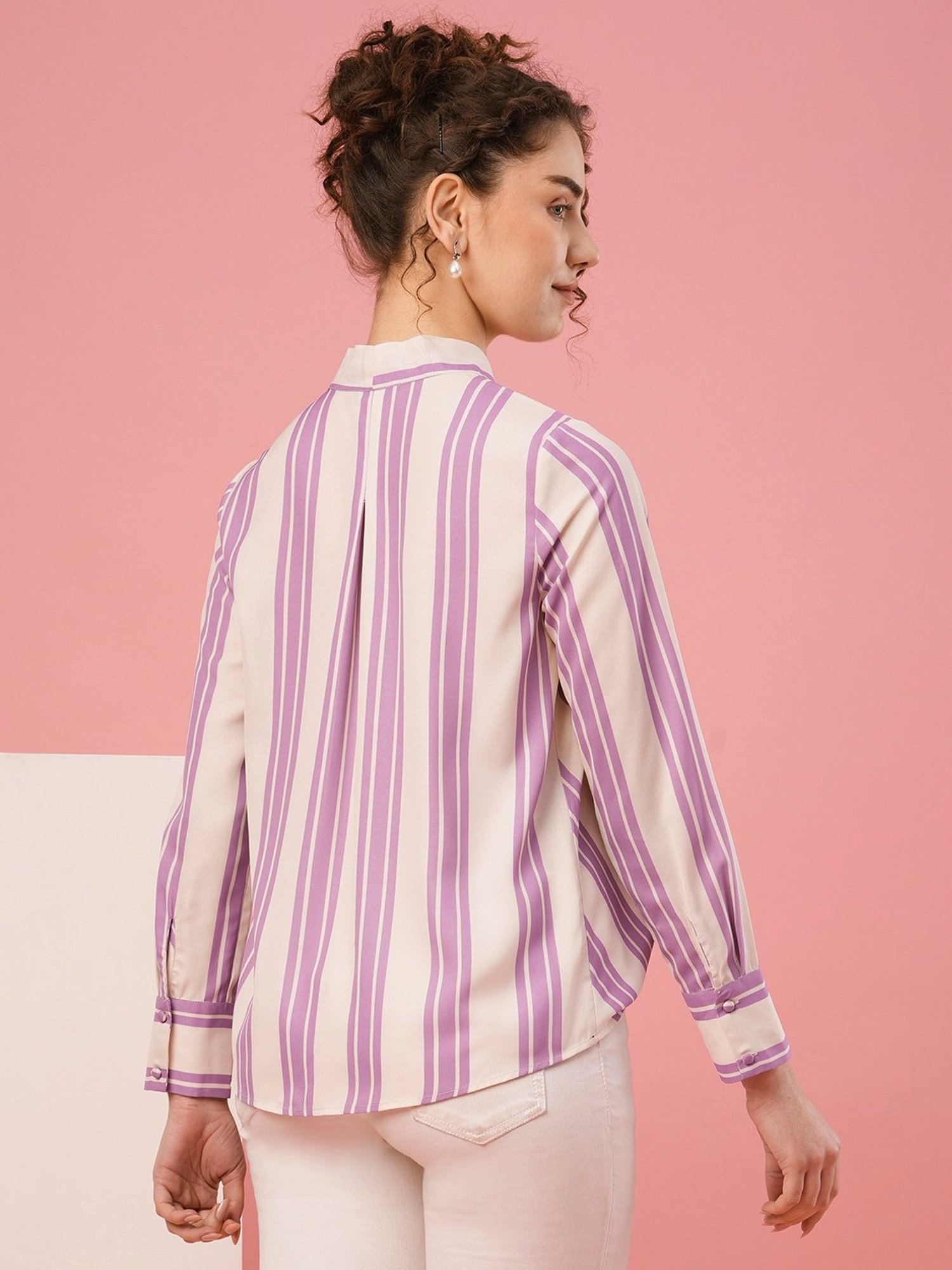 Globus Lavender Striped Top