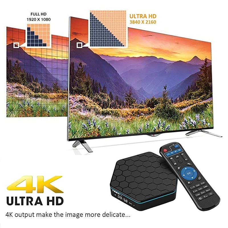 T95Z Plus Android TV Box 3GB 32GBAndroid 71 TV Box Amlogic OctaCoreDualBand WiFi 2458G Smart Boxes Android Mini PC with Wireless Keyboard Remote Backlit