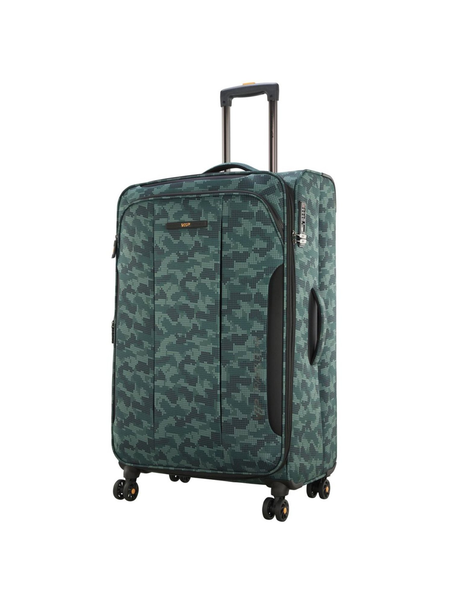 VIP Covert Green Printed Soft Large Trolley Bag - 35 cm