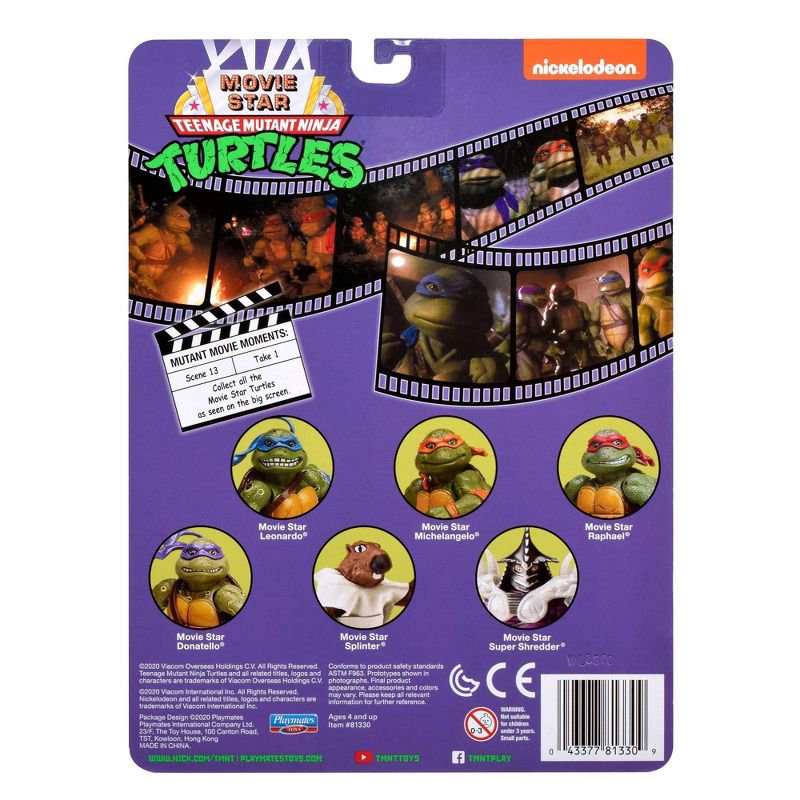 Teenage Mutant Ninja Turtles Movie Star Action Figure Set - 6 Pack