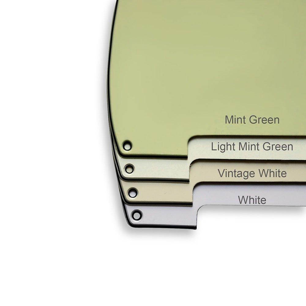 VANSON Premium Quality Scratchplate Pickguard DIRECT FIT for Fender USA MEX Telecaster, Tele, TC3 (3 Ply, White (W/B/W))