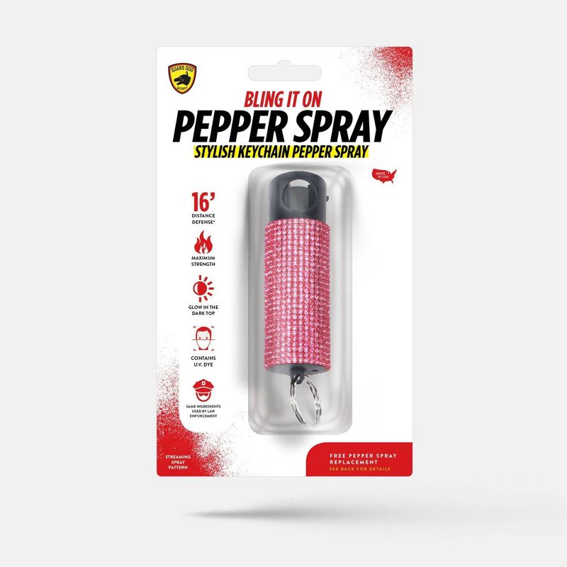 Guard Dog Security Bling it on Pepper Spray Red