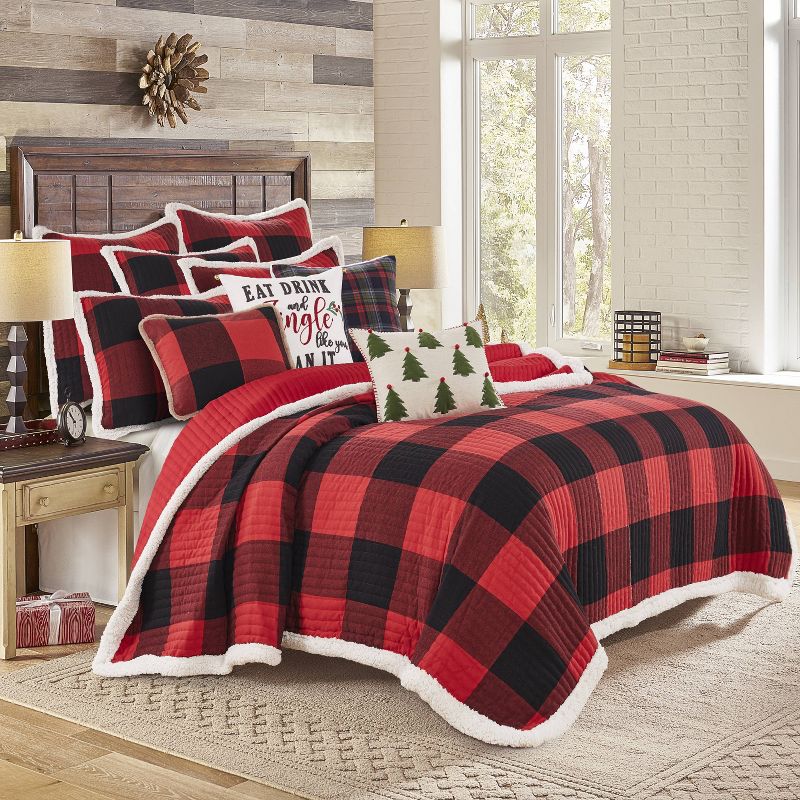 Christmas 14.0" Cardinal On Branch Pillow Berries Red Bird Home Decor  -  Decorative Pillow