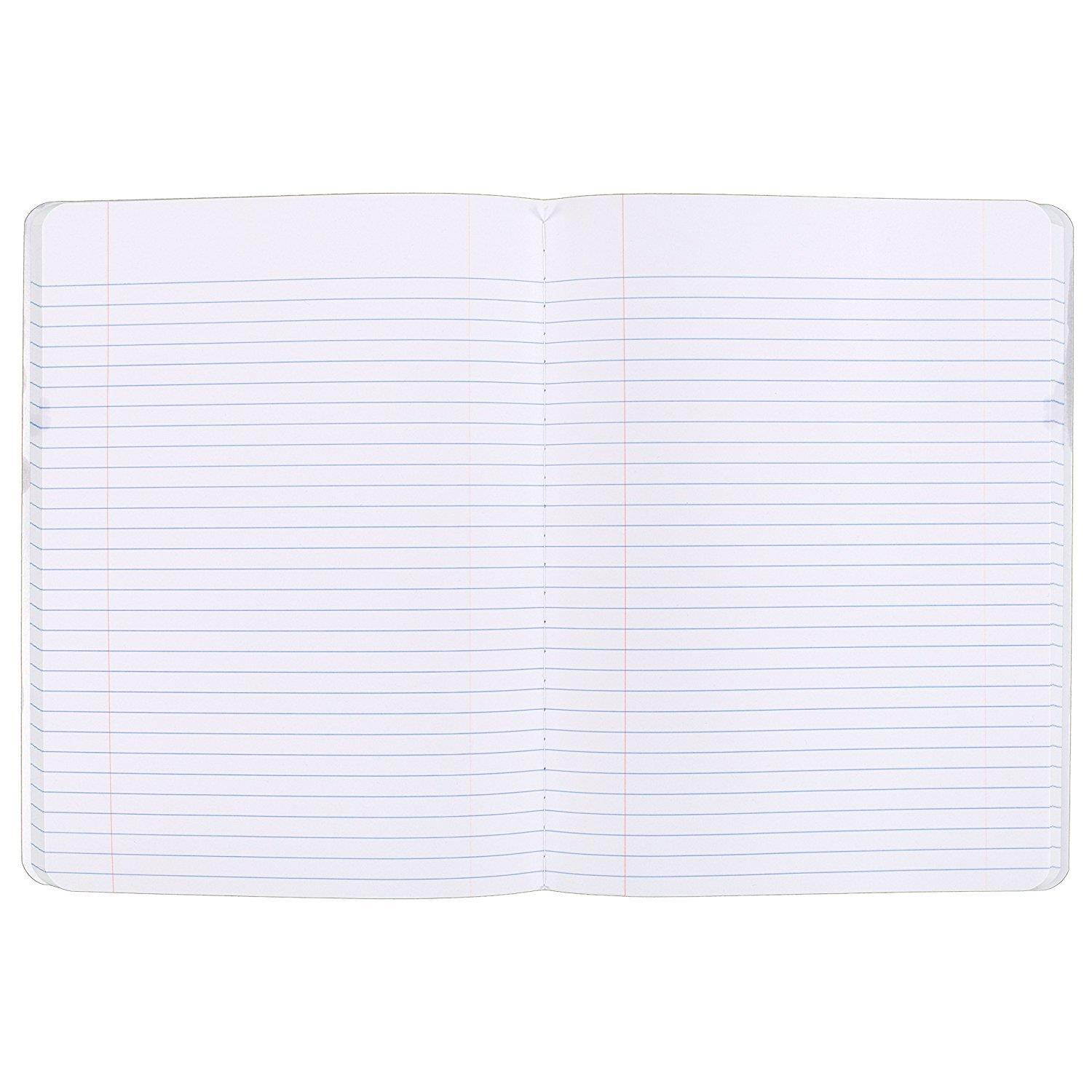 9 Pack-of Mead Square Deal Composition Book, 100-Count, College Ruled, Black Marble, 6 Pack (09932) - Bundle Includes Plexon Ballpoint Pen