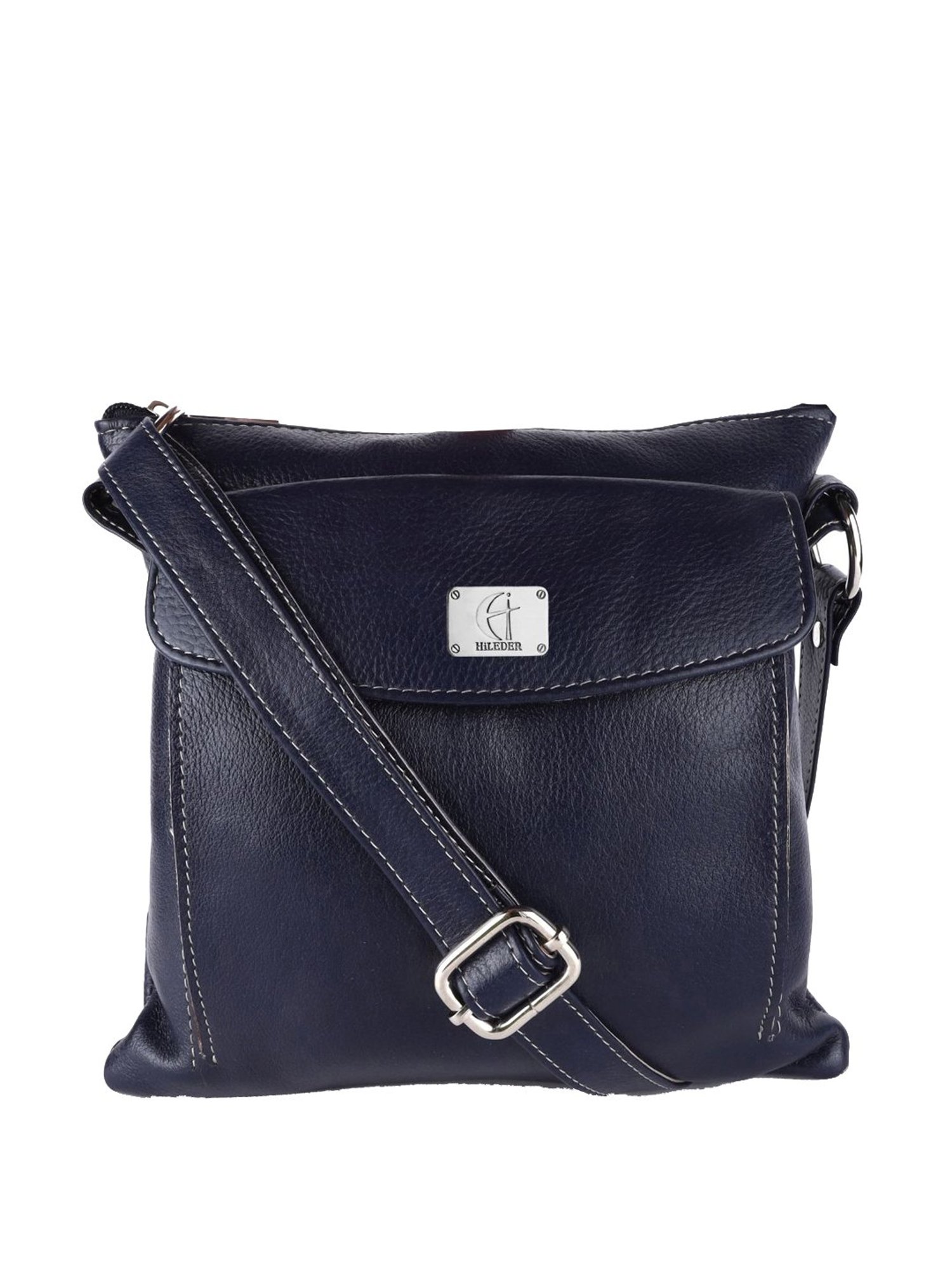 HiLEDER Navy Solid Medium Cross Body Bag