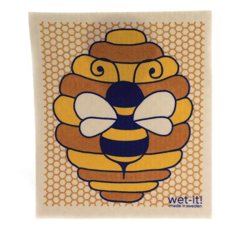 Swedish Dish Cloth 8.0" Red Cycle Absorbent Kitchen Eco Friendly  -  Dish Cloth