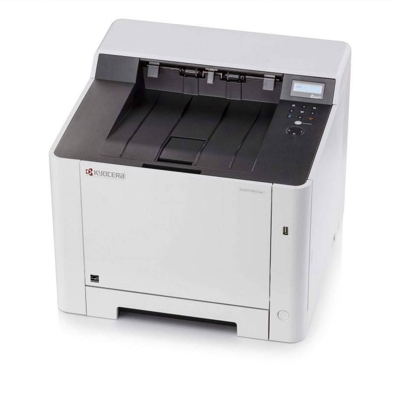Kyocera 1102RD2US0 ECOSYS P5021cdw Color Network Printer, Output Speed Of Up To 22 PPM, 300 Sheet Paper Capacity, 150 Sheet Output Tray Capacity - USB, Wireless and Wired Network Interfaces