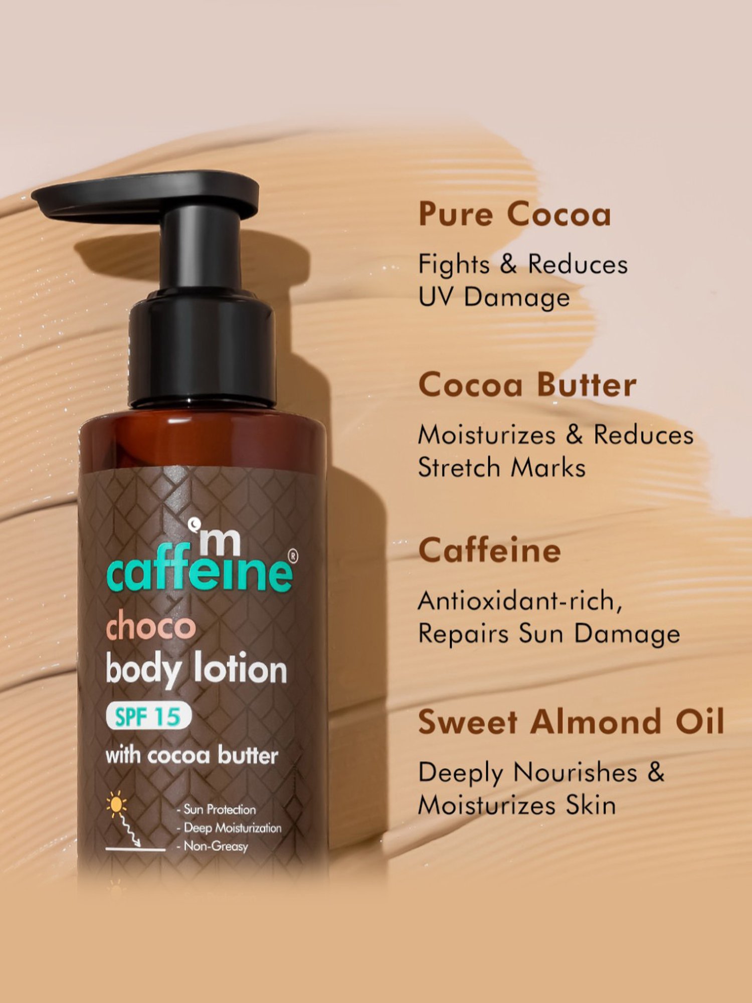 mCaffeine Choco Body Lotion with SPF 15 - Pack of 2