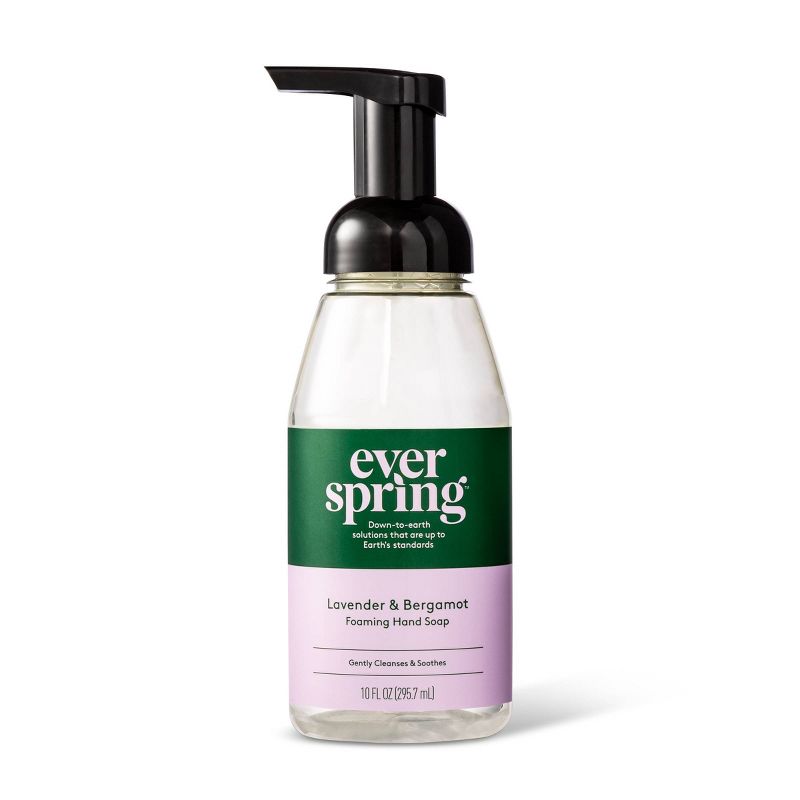 Lavender & Bergamot Foaming Hand Soap - 10 fl oz - Everspring™