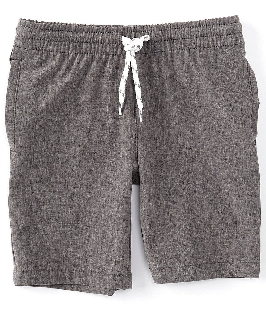 First Wave Little Boys 2T-7 Pull-On Crosshatch Synthetic Shorts