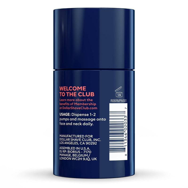 Dollar Shave Club Oil-Free Facial Moisturizer with SPF 30 UV Protection - 1.7 fl oz