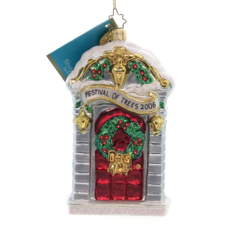 Christopher Radko Festive Greetings Ornament Dated 2006 Archway  -  Tree Ornaments