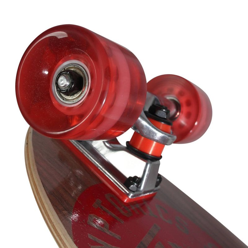 Kryptonics 19" Stubby Cruiser Board - Red/Brown
