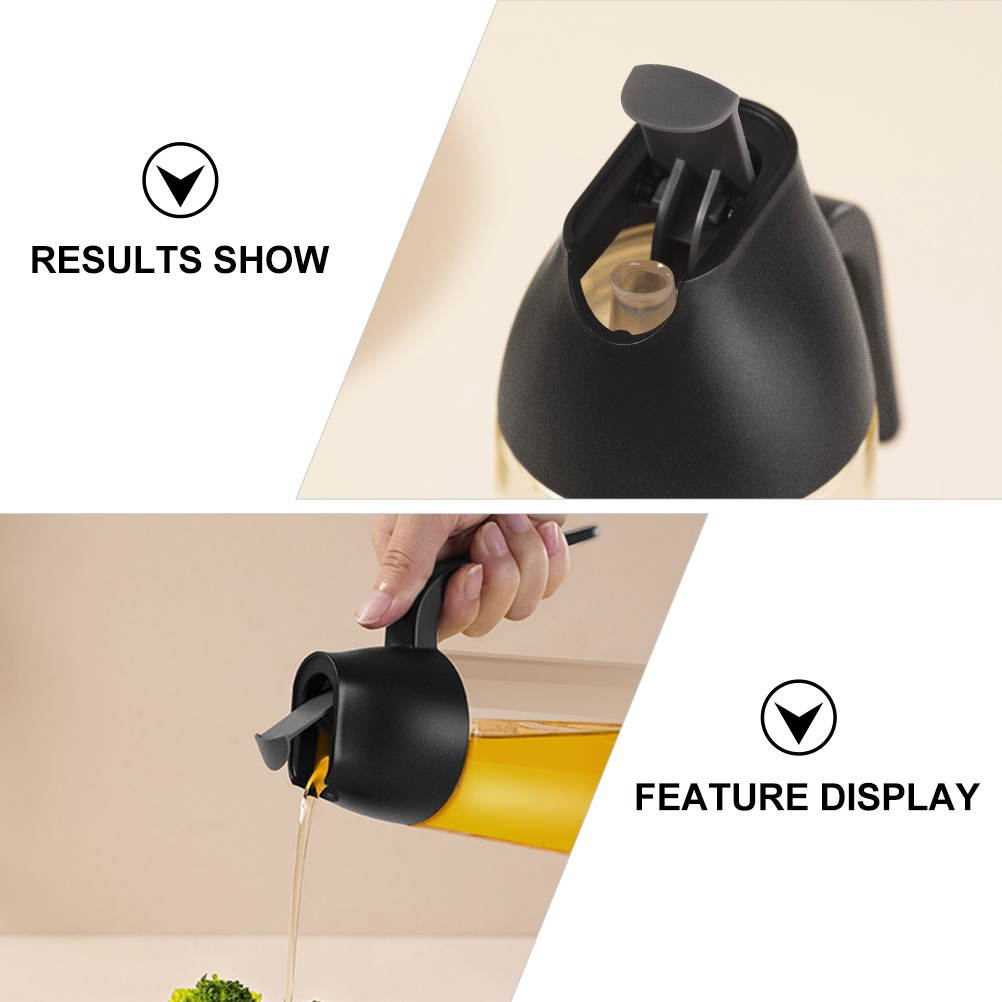 640ml Kitchen Oil Bottle Vinegar Cruet Container Leak-proof Oil Dispenser Bottle
