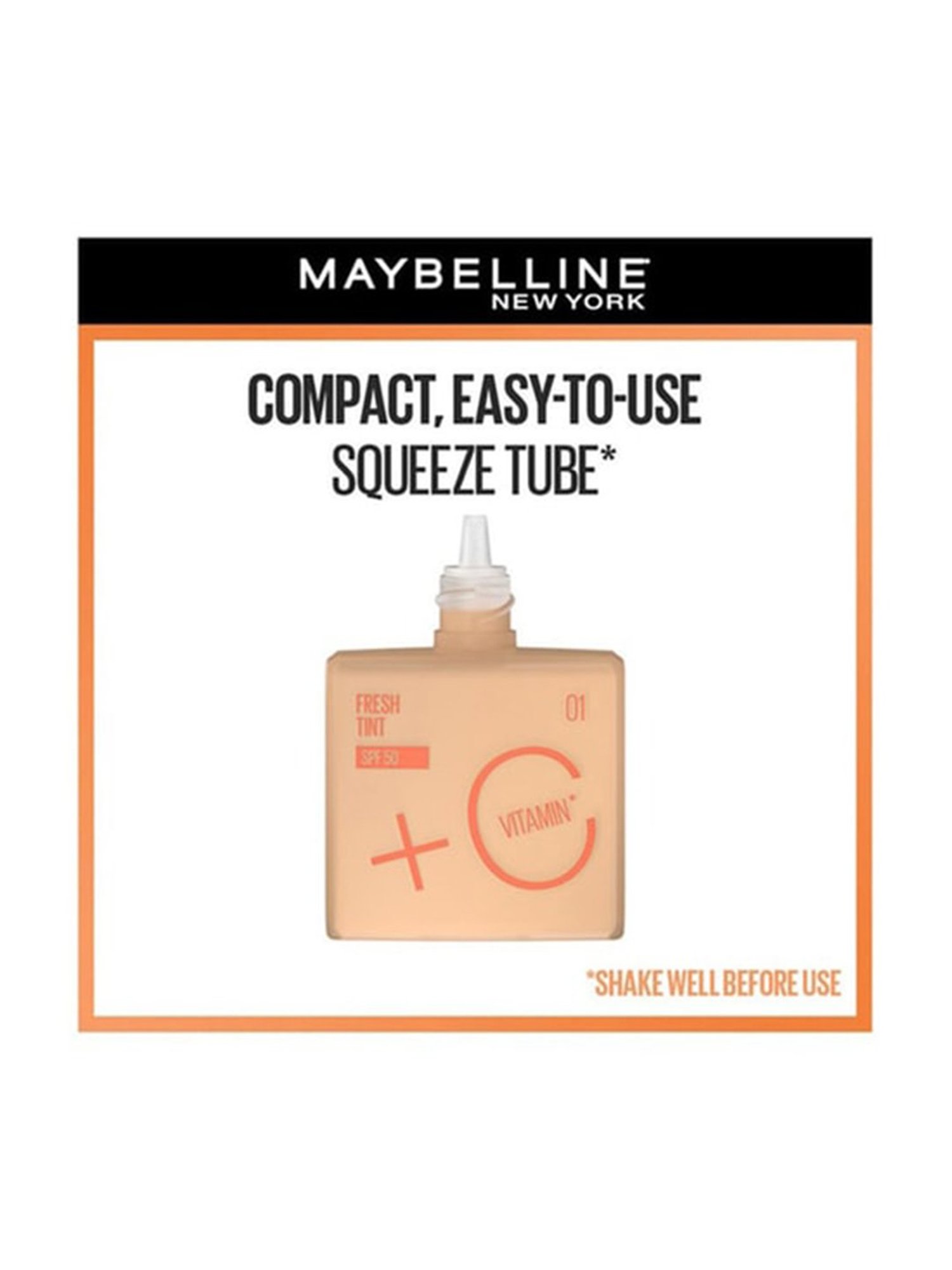 Maybelline New York Fit Me Fresh Tint with SPF 50 & Vitamin C, Shade 08 - 30 ml