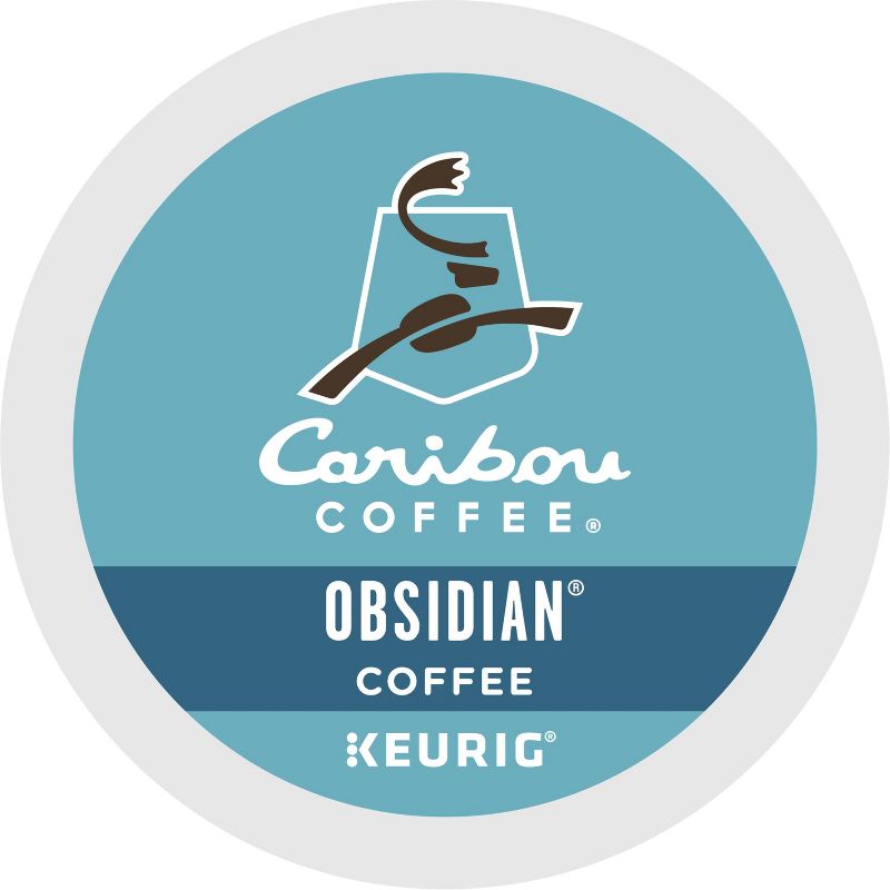 Caribou Coffee Obsidian Dark Keurig K-Cup Coffee Pods - Dark Roast - 24ct