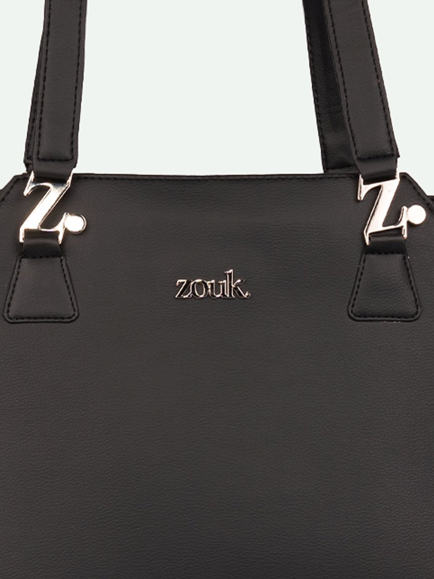 ZOUK Classic Black Printed Tote Bag