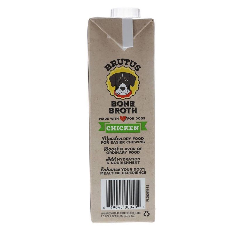 Brutus Bone Broth Hip & Joint Formula Wet Dog Food Supplement Chicken - 32oz