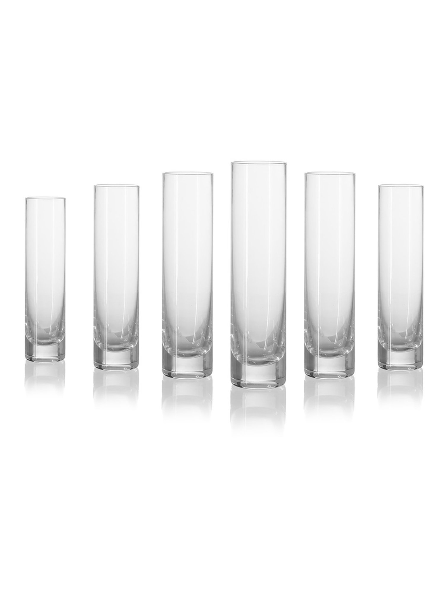 Trovea's Windsor Slim Transparent Glass Highball Glass - Set of 6