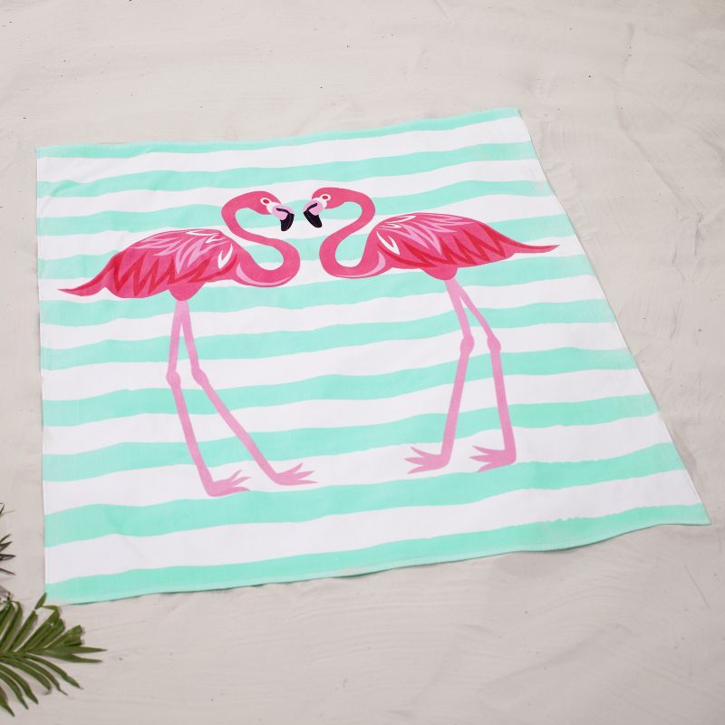 Lakeside Oversized 54" x 68" Jumbo Beach Towel for Swimming - Flamingos