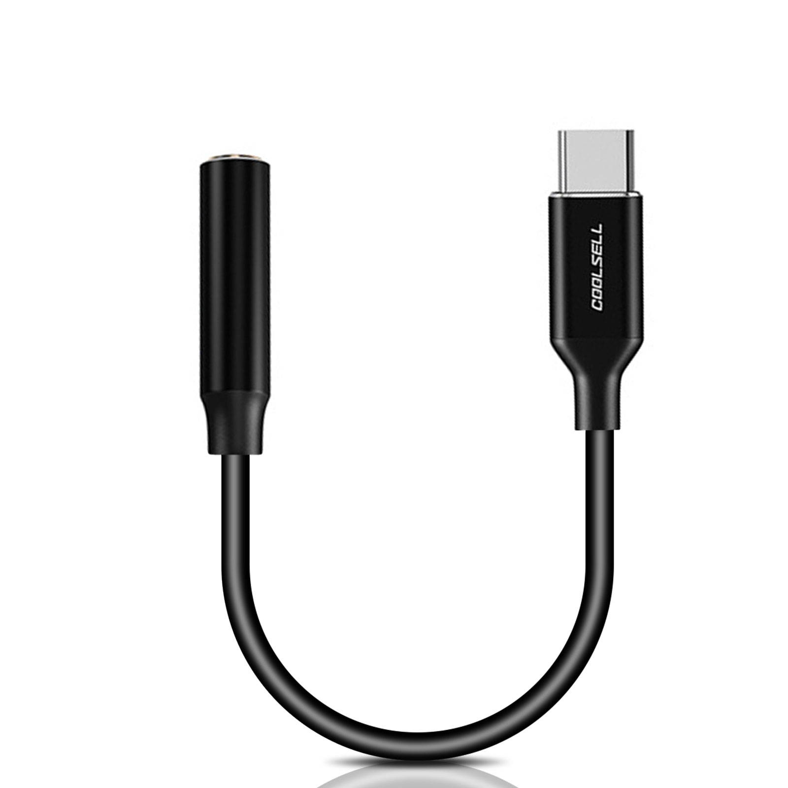 1/2x USB-C Type C Adapter Port to 3.5MM Aux Audio Jack Earphone Headphone Cable