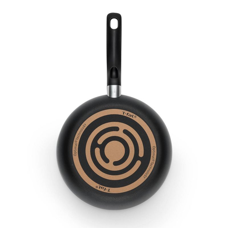 T-fal Initiatives Nonstick Dishwasher Safe Cookware, 8" & 10" Fry Pans, 2pc Set, Black