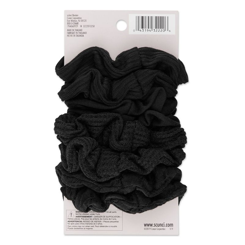 scunci Everyday & Active No Damage Large Interlock Twister Scrunchies - 8pk