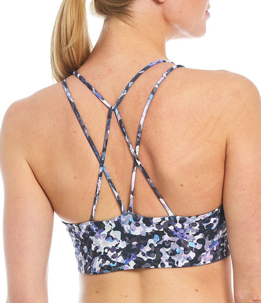 Kinesis Camo Geo V-Neck Strappy Back Bra