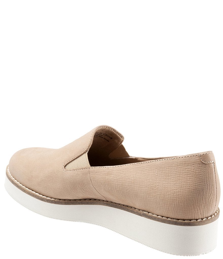 SoftWalk Whistle Embossed Soft Leather Slip-On Sneakers