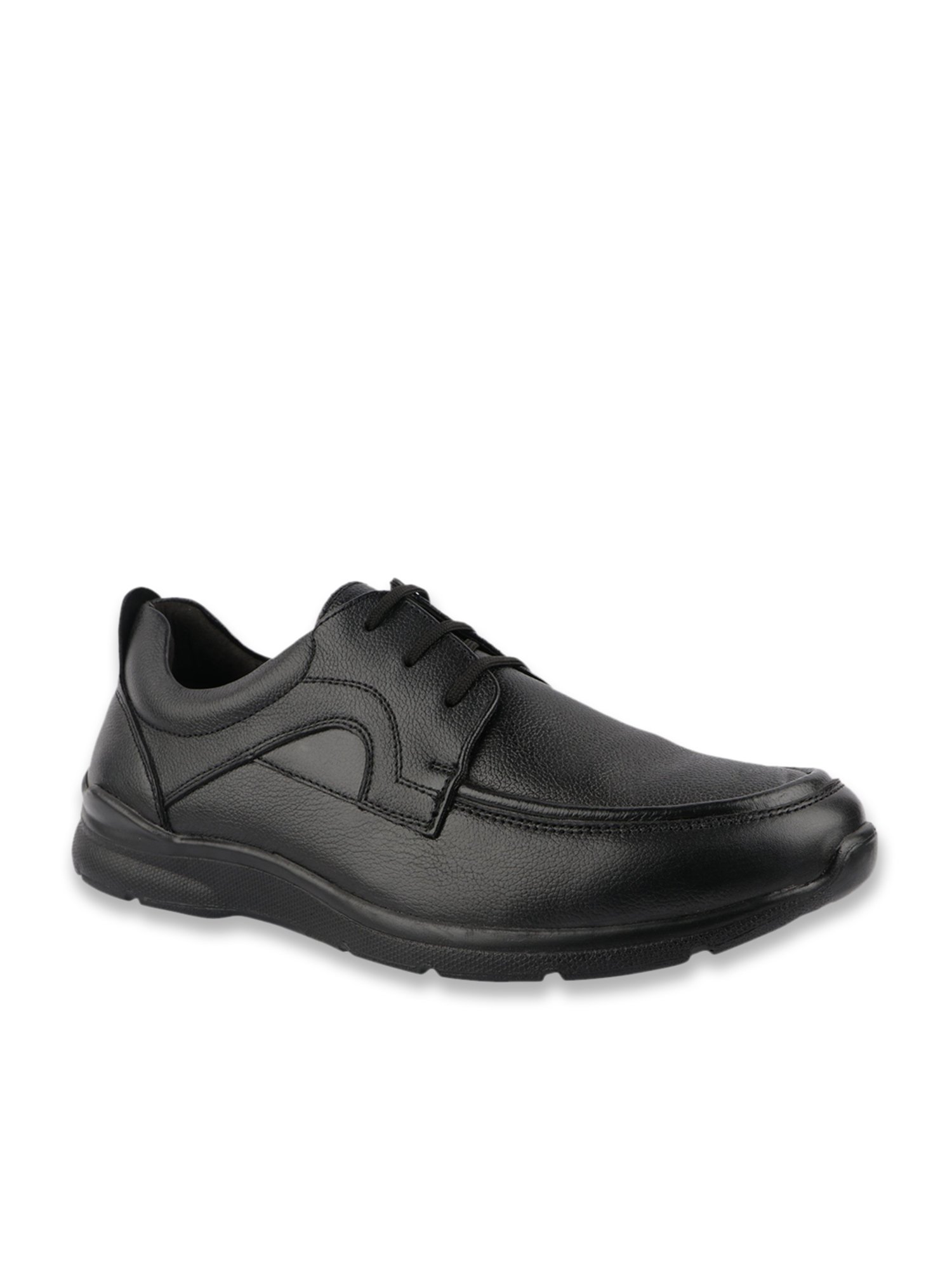 MediFeet Men's Black Derby Shoes