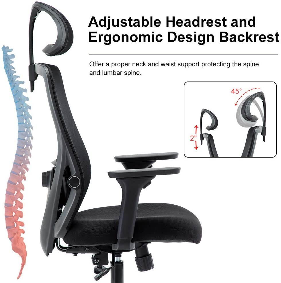 Global Leather Task Chair, Black (8993BK450/550) 