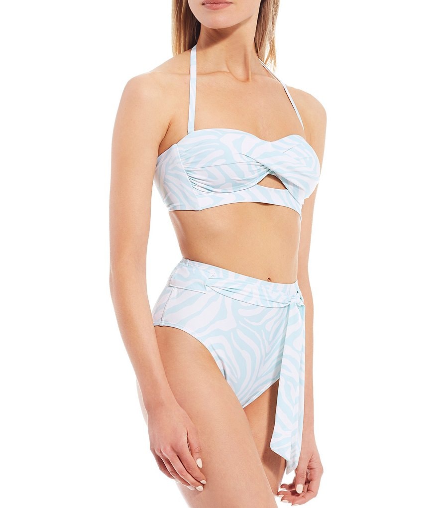 Antonio Melani Poolside Keyhole Twist Bandeau Swim Top