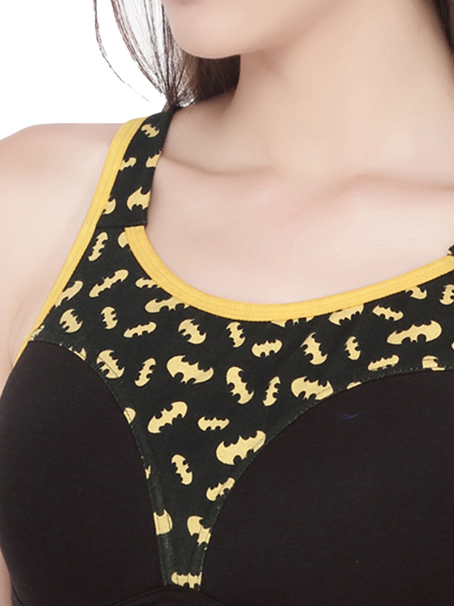 Soie Multicolor Non Wired Padded Sports Bra - (Pack Of 2)