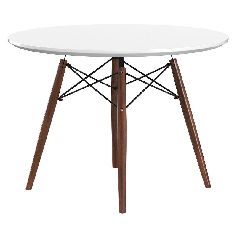 Parisian Dining Table White/Walnut - Aeon