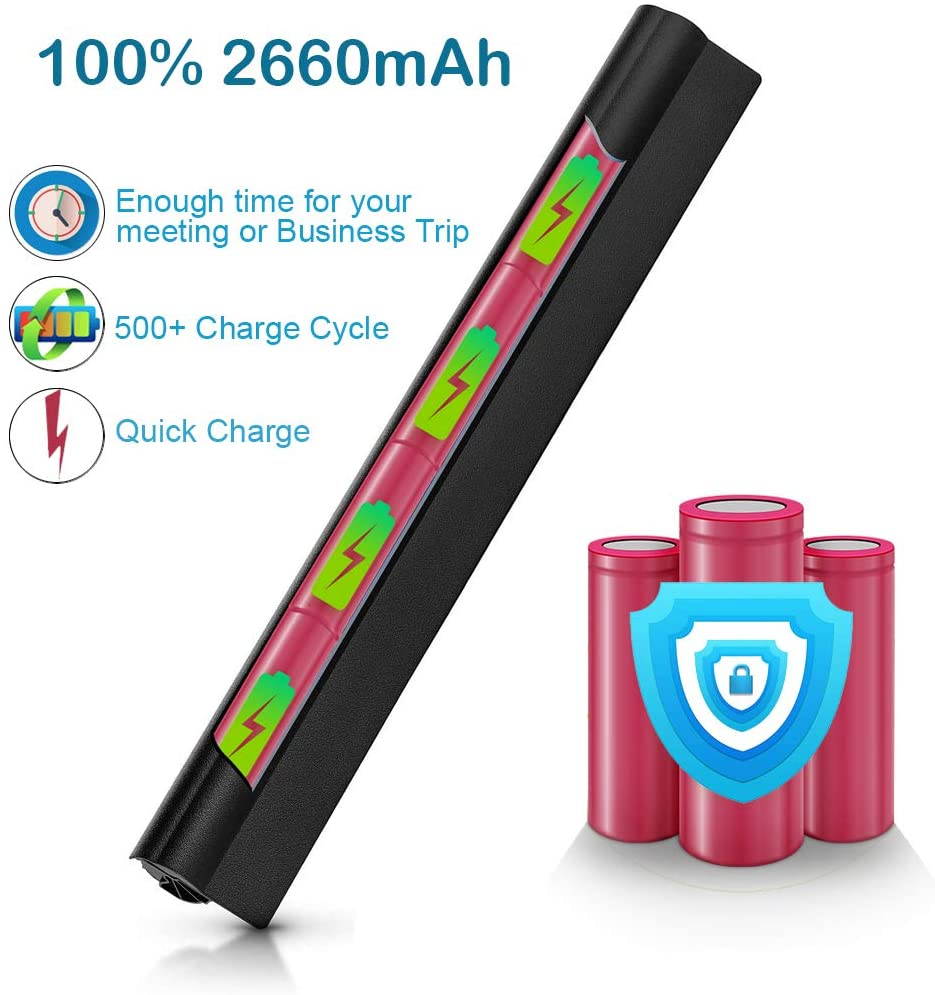 DELL Laptop Battery 40WH M5Y1k for Dell Inspiron 14 3000 N3451 3551 5000/15 3000 3458 3451 5458/15 3000 5451 5455 3558 5551 5555 5558 5758 ; Vostro 3458 3558