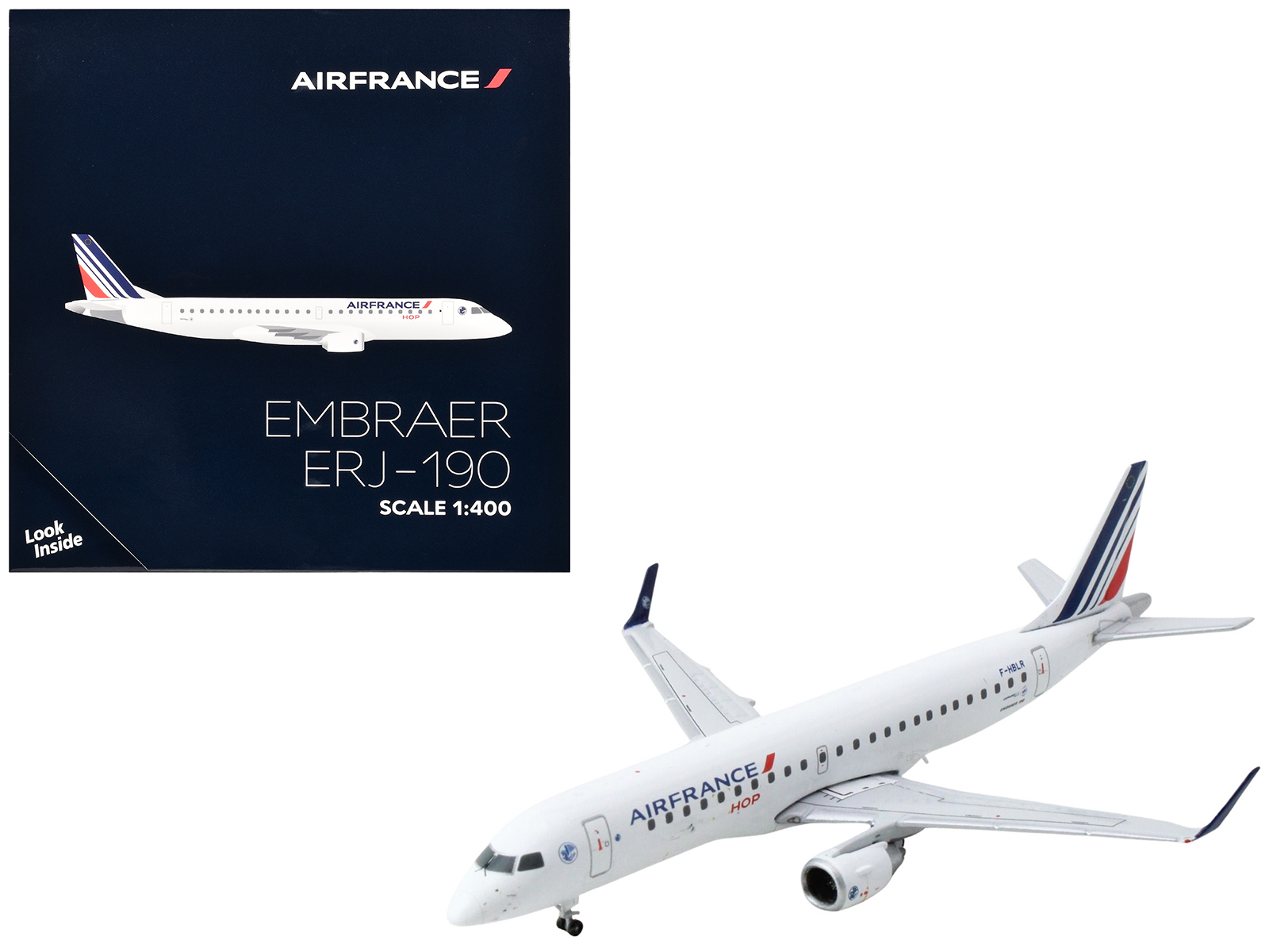 Embraer E190-E2 Commercial Aircraft "Wideroe" (LN-WEA) White with Green Tail 1/400 Diecast Model Airplane by GeminiJets