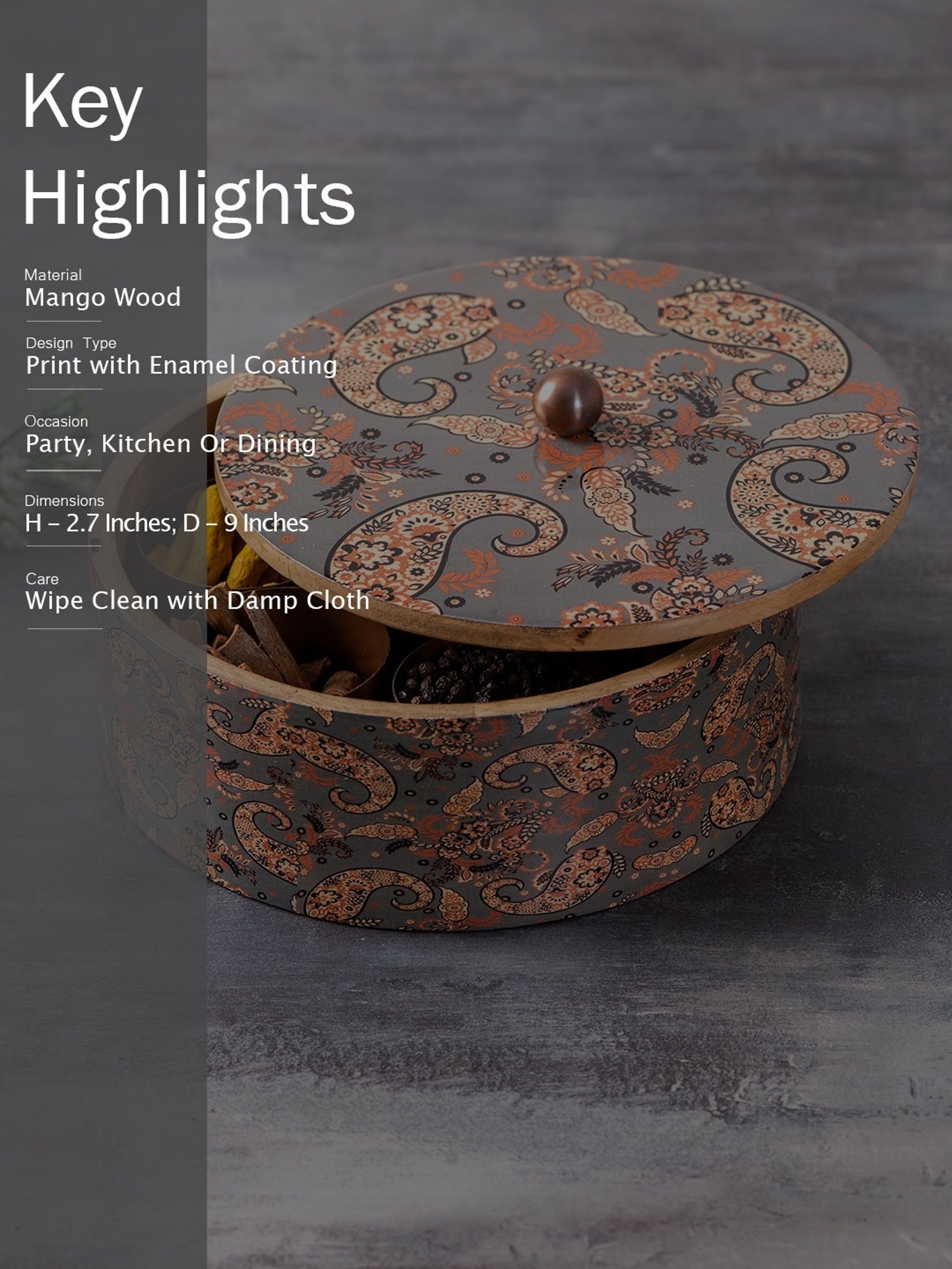 Goodhomes Transparent Glass Butter Dishes With Lid