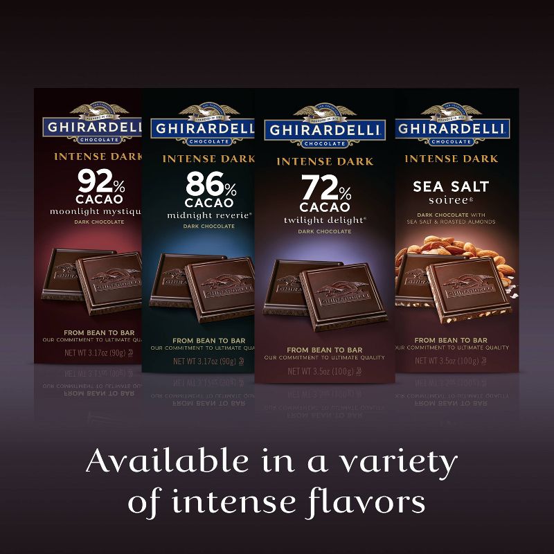 Ghirardelli Intense Dark 86% Midnight Reverie Chocolate Bar - 3.17oz