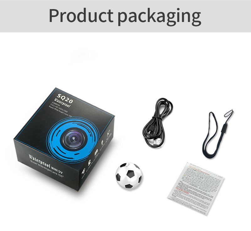 SQ20 Mini Camera Outdoor Sports Small Camera Camera 1080P HD Night Vision Matte Camera