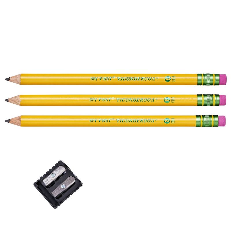 4ct My First Ticonderoga #2 Pencils with Sharpener