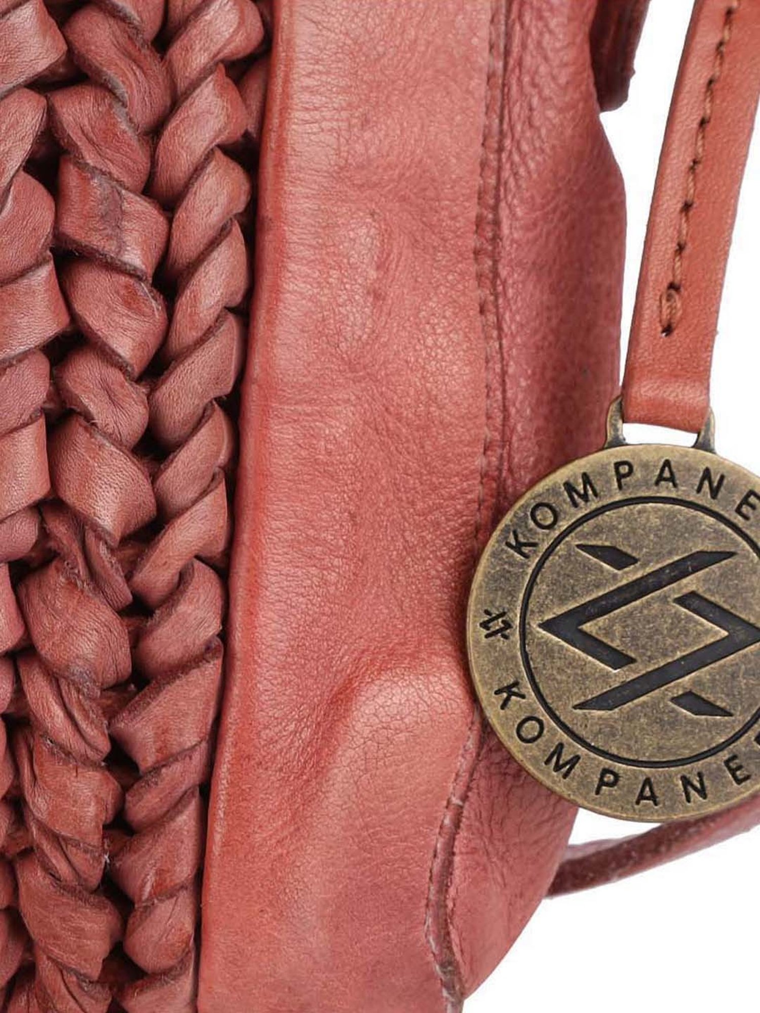 KOMPANERO Brown Textured Medium Sling Handbag