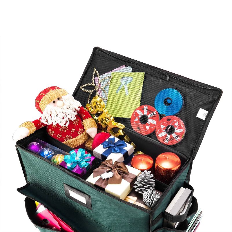 Ultimate Gift Bag Organizer Holiday Storage for Gift Wrap and Bags Green - Elf Stor