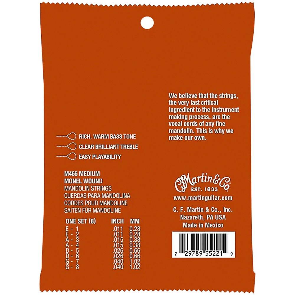 Martin Vega Banjo V730 Nickel Wound 5 Strings Medium 10