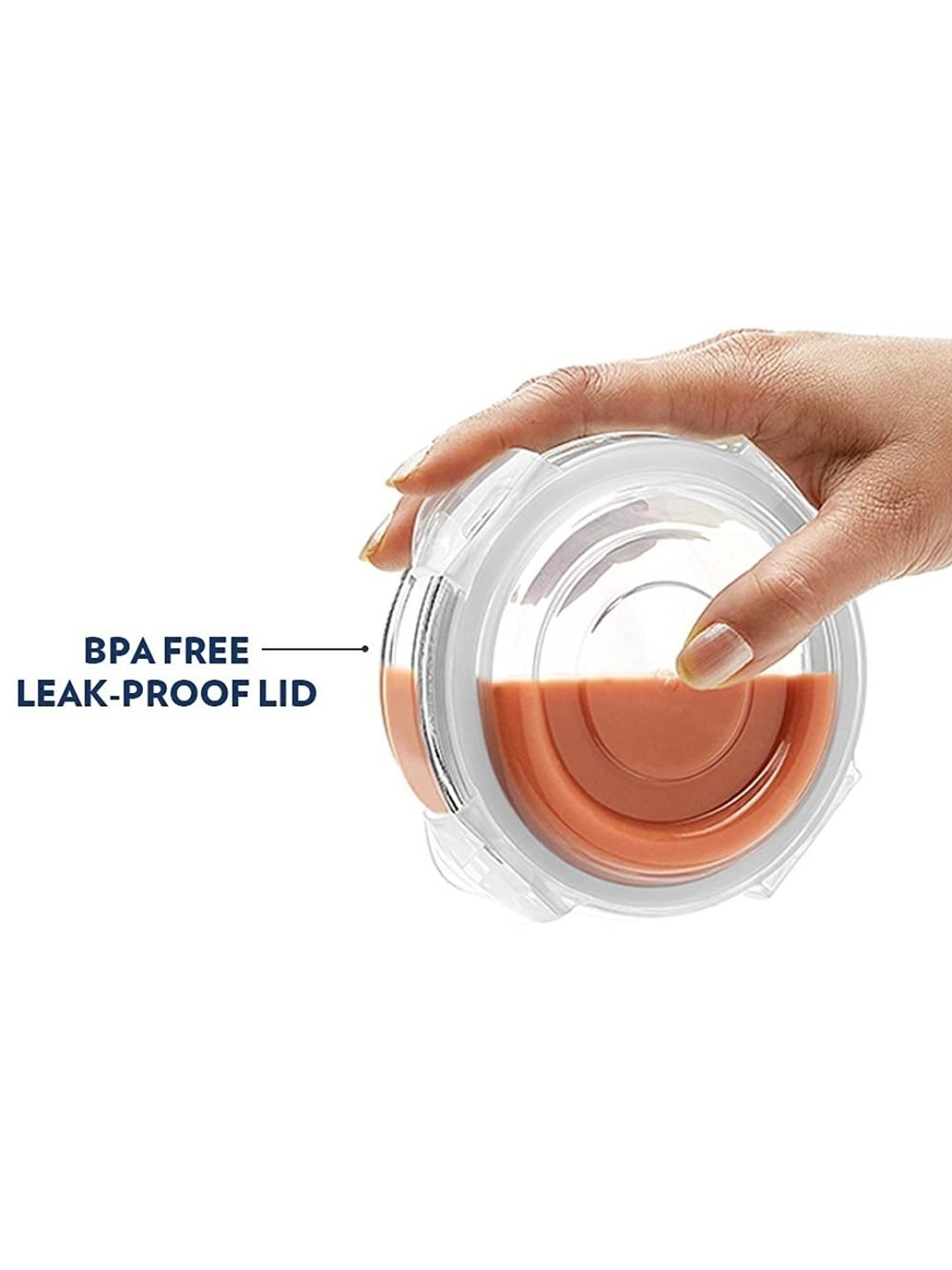 Borosil transparent Glass Containers (720 ml)