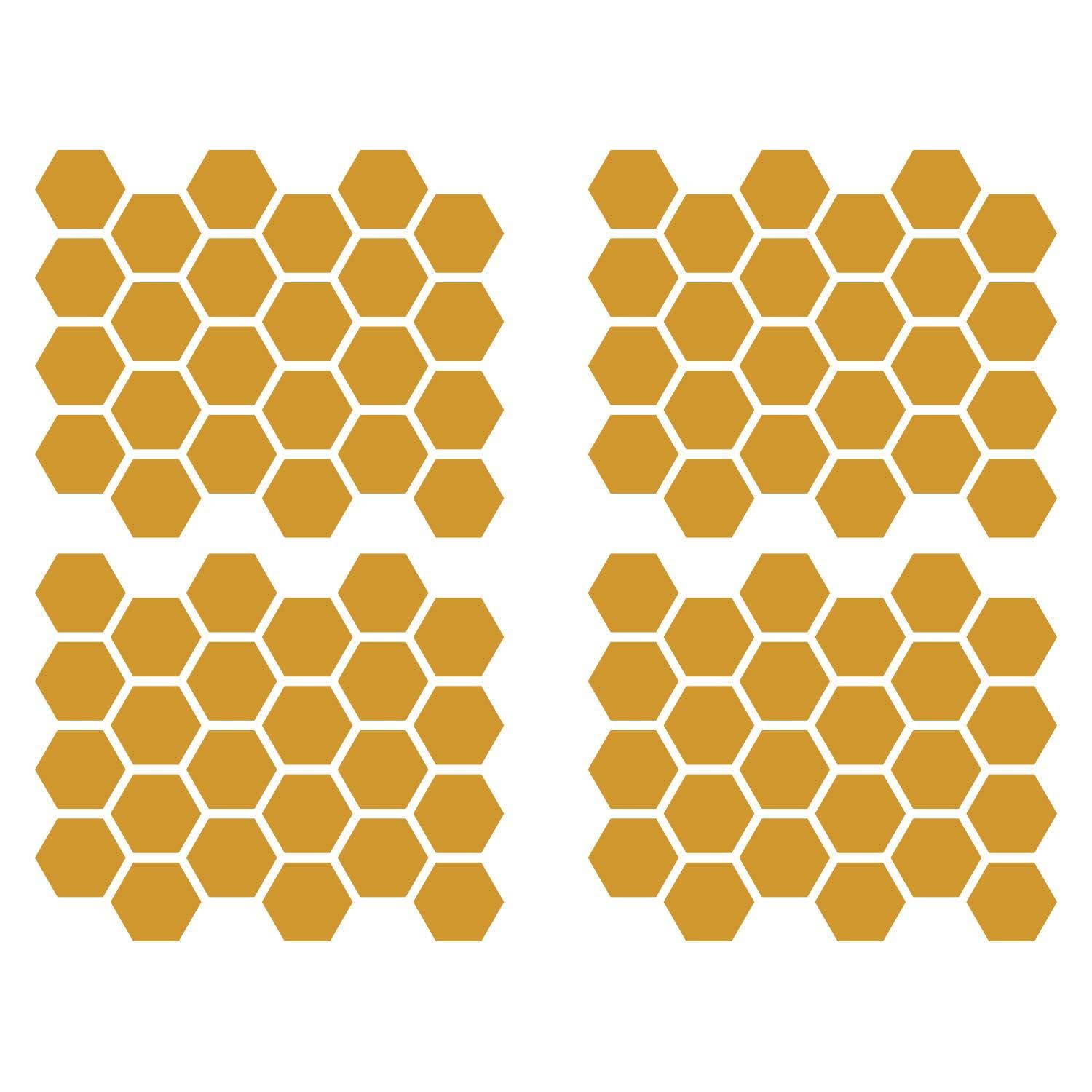 LiteMark 1 Inch Blue Hexagon Decals - Pack of 208