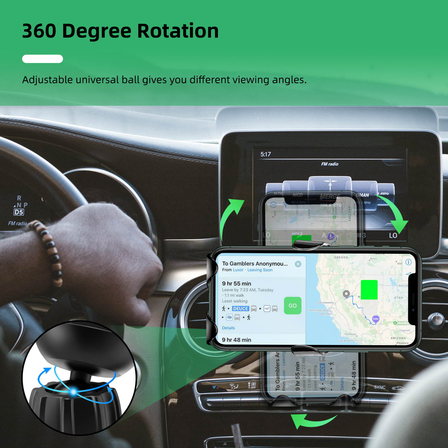 Donwell 15W Qi Car Wireless Fast Charger Cell Phone Charging Holder For iPhone 11/12/12 Pro/Pro Max,   For iPhone X/XS/XR/XS Max,Samsung Galaxy S20/S20+/S20 Ultra 5G/Note 20/20 Ultra 5G