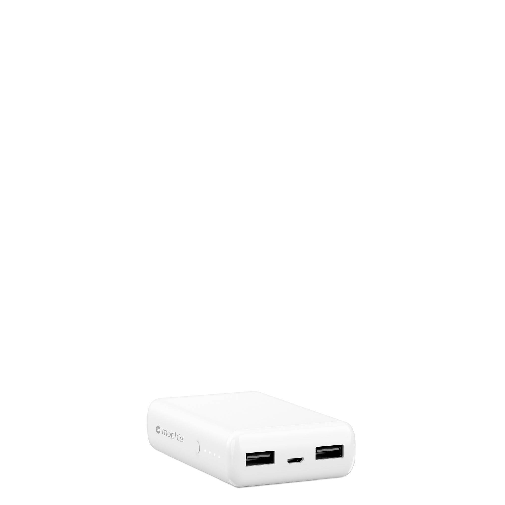 mophie Power Boost Universal External Battery, 2 Charges (5,200mAh ), White