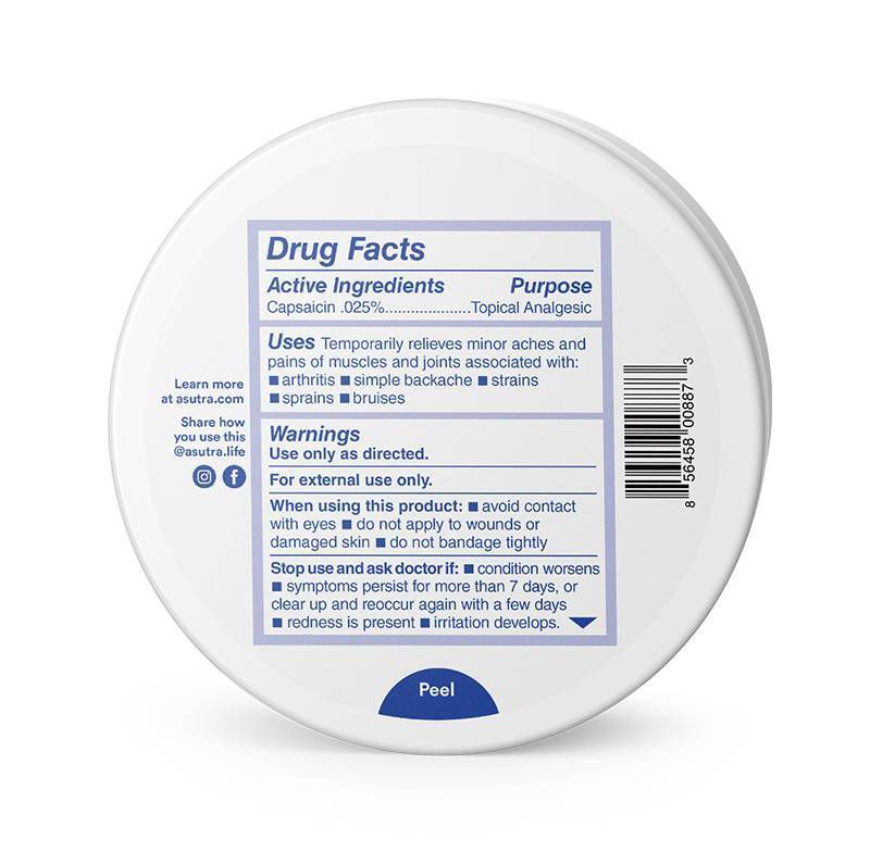 Asutra Pain Relieving Magnesium Capsaicin Body Butter - 7oz